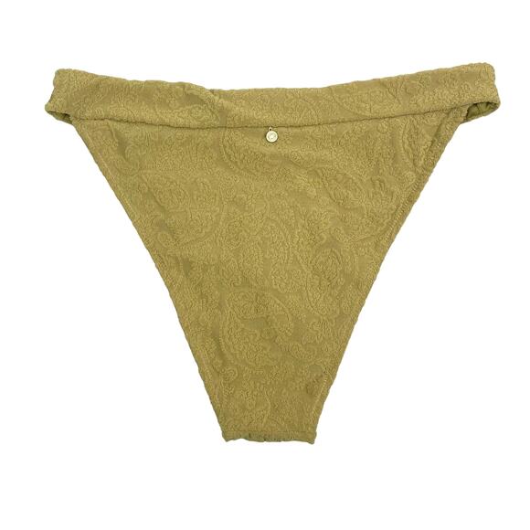 RHYTHM. X Free People Paisley Hi String Bikini Bottoms Sz XL Pistachio - Picture 8 of 9